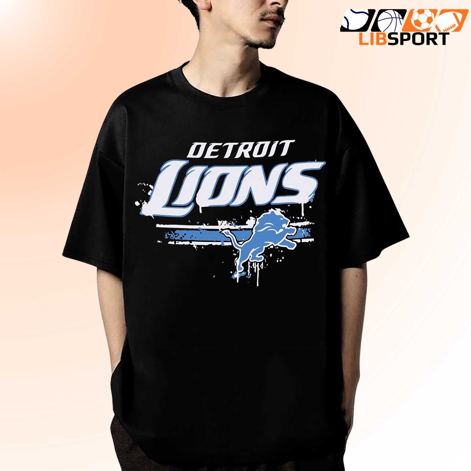 Detroit Lions Graphic T-Shirt, Nfl Fan Tee, Classic Football Merch